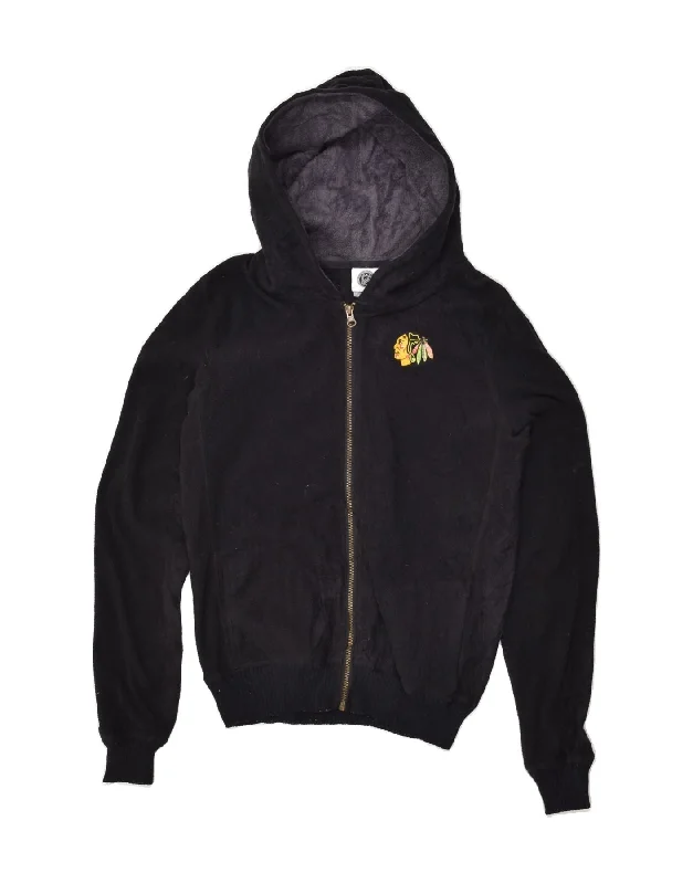 Women's Evening Wear for Special Occasions NHL Womens Hooded Fleece Jacket UK 12 Medium Black Polyester Women's Evening Wear for Special Occasions NHL Womens Hooded Fleece Jacket UK 12 Medium Black Polyester