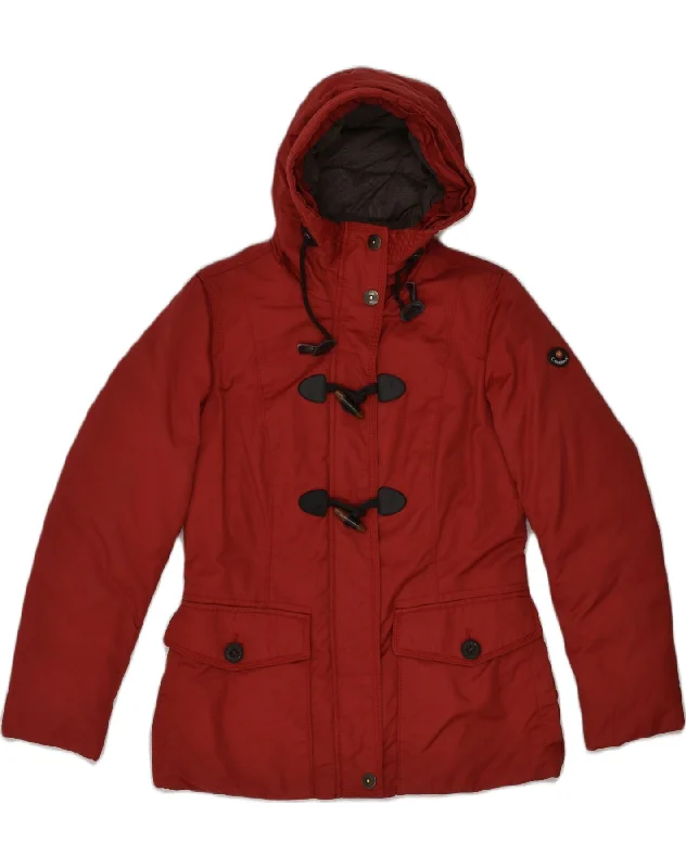 Timeless Classics CANADIENS Womens Hooded Duffle Padded Jacket IT 44 Medium Red Cotton Timeless Classics CANADIENS Womens Hooded Duffle Padded Jacket IT 44 Medium Red Cotton