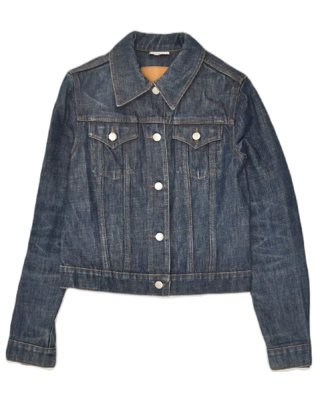Women's Clothing Boutique MAX & CO. Womens Denim Jacket UK 6 XS Blue Cotton
