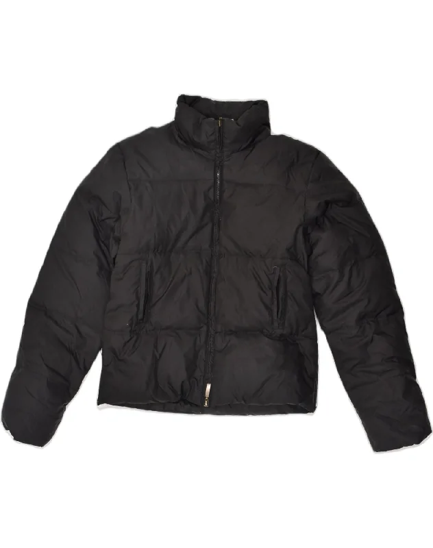 Shop Ladies Clothes EXTYN Womens Hooded Padded Jacket UK 14 Medium Black Nylon
