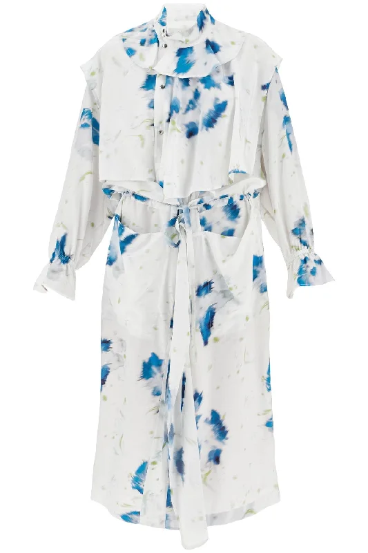 Women Wear Brands Lemaire Women's Printed Dust Coat With Cape