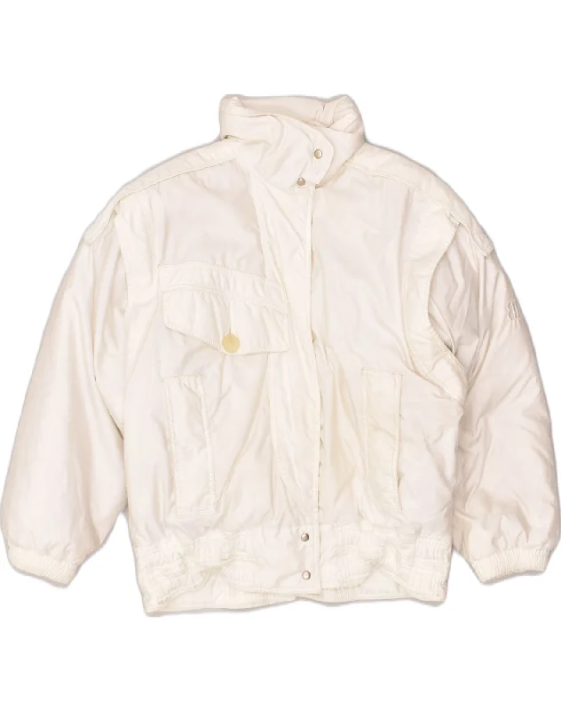 Stylish Outerwear Clothing For Women BELFE Womens Oversized Padded Jacket UK 12 Medium White Nylon Stylish Outerwear Clothing For Women BELFE Womens Oversized Padded Jacket UK 12 Medium White Nylon