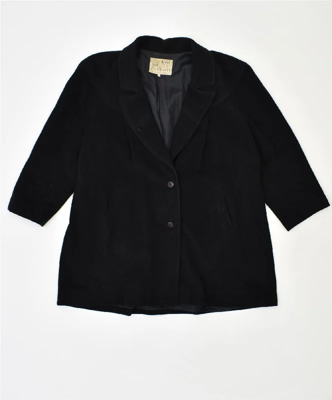 Women's Online Clothing Boutique VINTAGE Womens Overcoat UK 18 XL Black