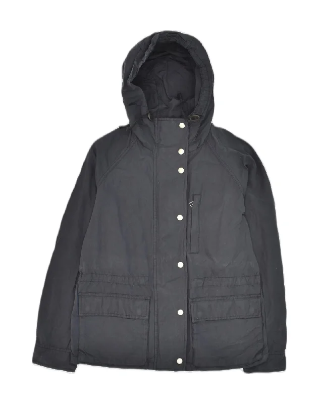 Women's Chic Outerwear Attire GAP Womens Hooded Rain Jacket UK 14 Medium Navy Blue Cotton Women's Chic Outerwear Attire GAP Womens Hooded Rain Jacket UK 14 Medium Navy Blue Cotton