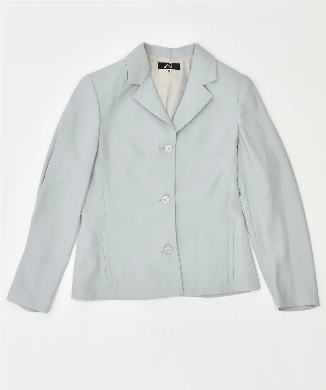 Clothes Woman CIMA Womens 3 Button Blazer Jacket IT 40 Small Off White Vintage