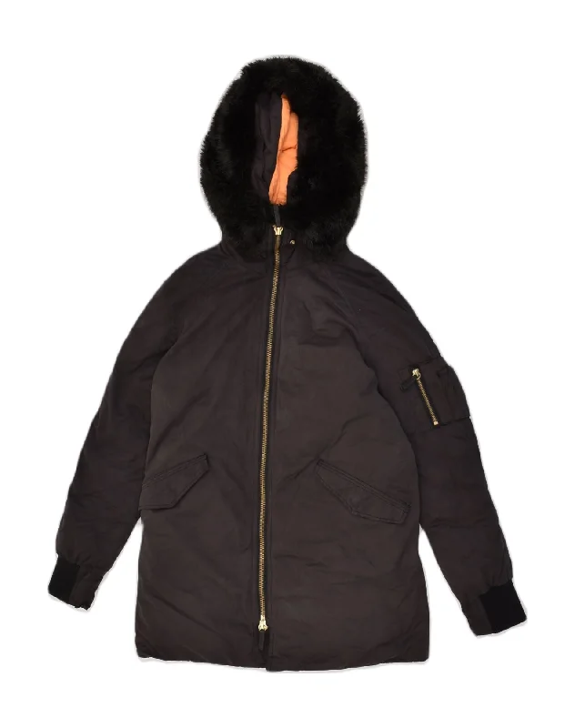 Casual Chic Clothing For Women SUPERDRY Womens Roxboro Hooded Padded Coat UK 2 2XS Black Polyester Casual Chic Clothing For Women SUPERDRY Womens Roxboro Hooded Padded Coat UK 2 2XS Black Polyester