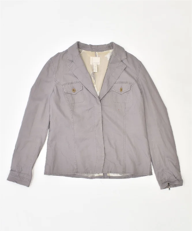 Classic Clothes For Women BANANA REPUBLIC Womens Heritage 2 Button Blazer Jacket US 12 XL Grey Classic Clothes For Women BANANA REPUBLIC Womens Heritage 2 Button Blazer Jacket US 12 XL Grey