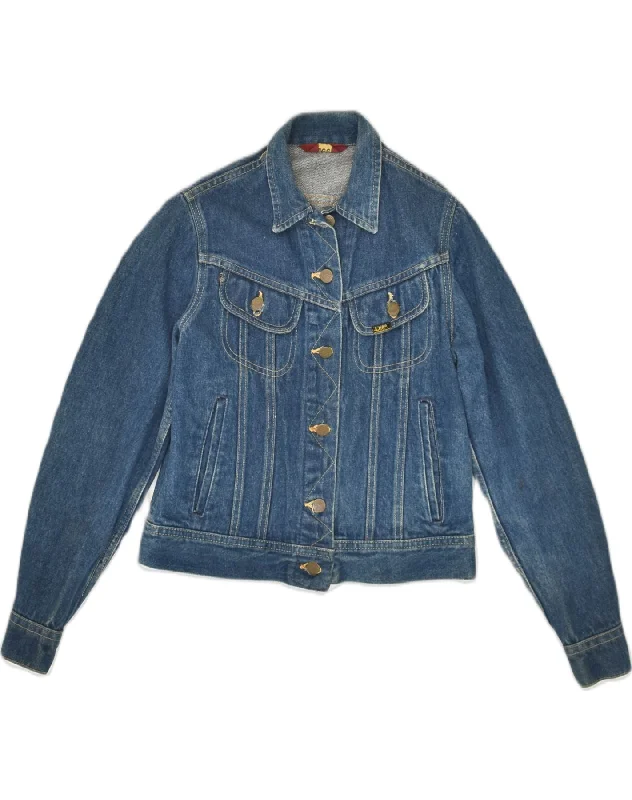 Women Wear Boutique LEE Womens Denim Jacket UK 8 Small Blue Cotton
