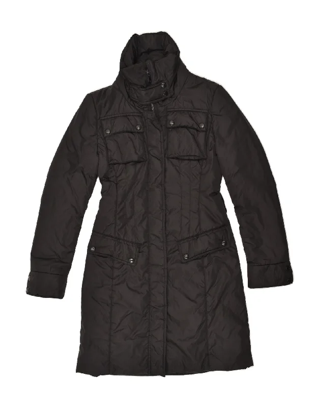 Sale Clearance PATRIZIA PEPE FIRENZE Womens Padded Coat IT 40 Small Black Polyester