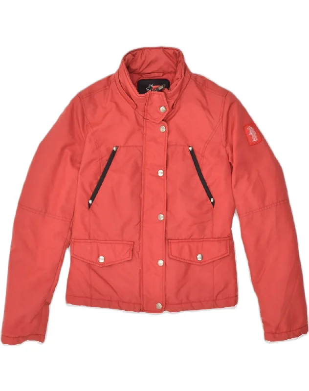Women's Vacation Attire REFRIGIWEAR Womens Bomber Jacket UK 10 Small Red Polyester