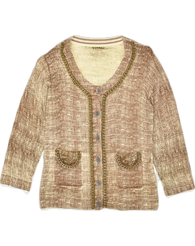 Plus Size Women's Fashion VINTAGE Womens 6 Button Blazer Jacket UK 12 Medium Brown Check Viscose Plus Size Women's Fashion VINTAGE Womens 6 Button Blazer Jacket UK 12 Medium Brown Check Viscose