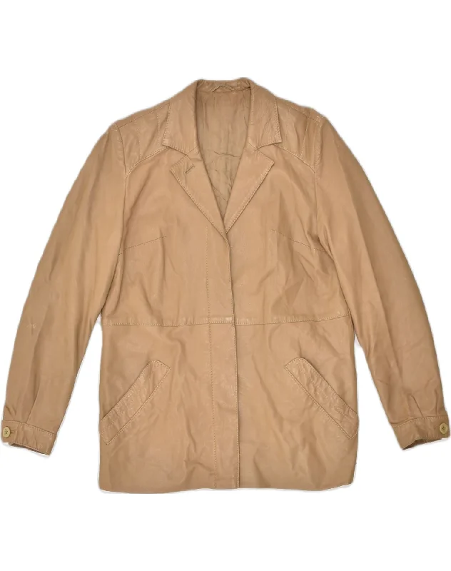 Elegant Clothing For Women VINTAGE Womens Leather Jacket EU 40 Medium Brown Leather