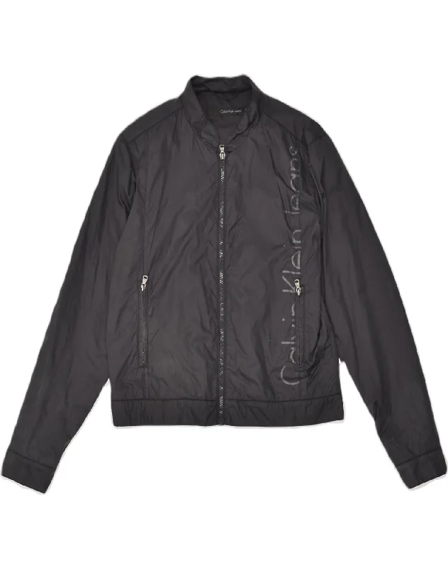 Women's Attire CALVIN KLEIN JEANS Womens Graphic Bomber Jacket UK 10 Small Black Nylon Women's Attire CALVIN KLEIN JEANS Womens Graphic Bomber Jacket UK 10 Small Black Nylon