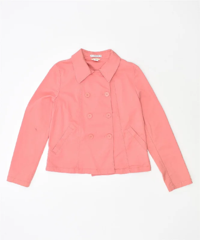 Free Spirited Fashion GAP Womens Double Breasted Blazer Jacket UK 12 Medium Pink Cotton Free Spirited Fashion GAP Womens Double Breasted Blazer Jacket UK 12 Medium Pink Cotton