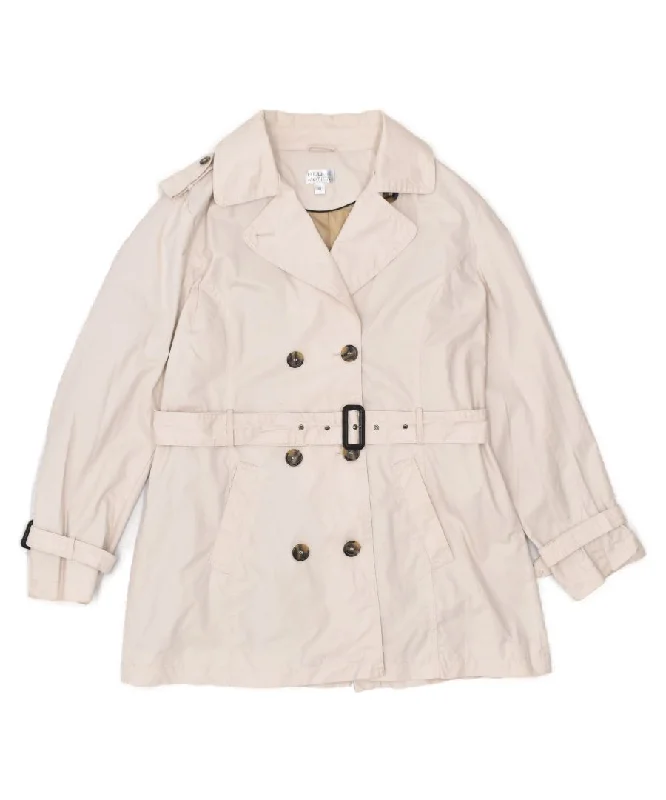 Trendy Women's Dresses Online BLUE MOTION Womens Double Breasted Trench Coat EU 44 Large Beige Cotton Trendy Women's Dresses Online BLUE MOTION Womens Double Breasted Trench Coat EU 44 Large Beige Cotton
