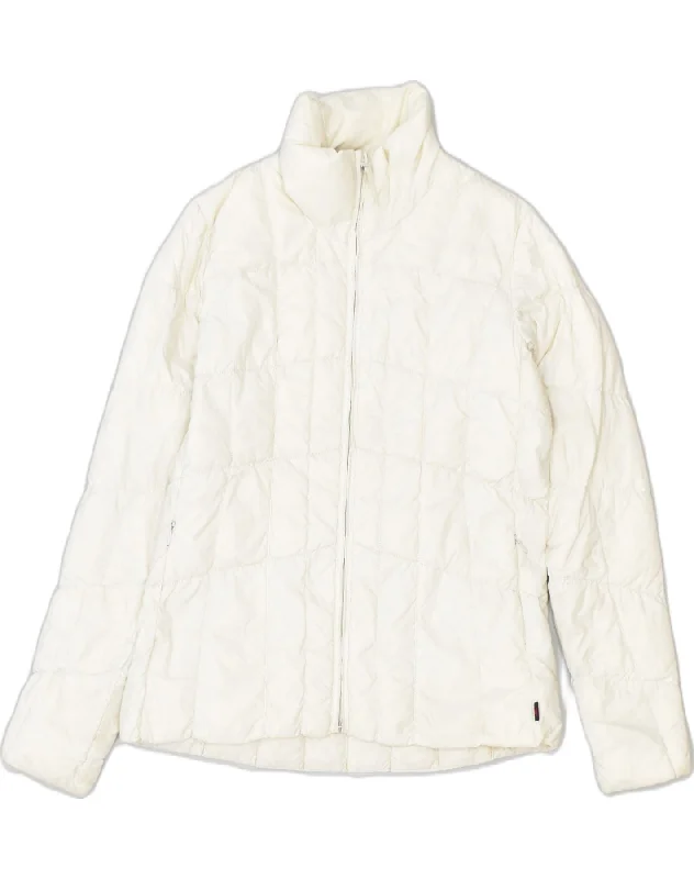 Women's Party Clothes KAPPA Womens Padded Jacket UK 14 Medium White Polyester