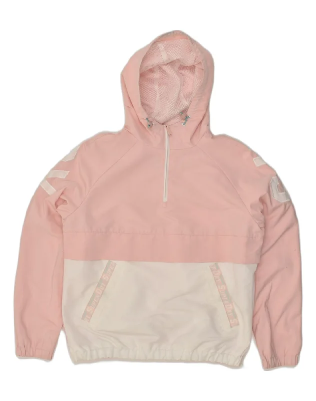 Women's Work Apparel SUPERDRY Womens Graphic Hooded Anorak Jacket UK 12 Medium Pink Colourblock Women's Work Apparel SUPERDRY Womens Graphic Hooded Anorak Jacket UK 12 Medium Pink Colourblock