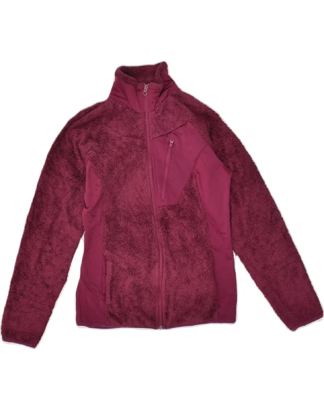 Women's Weekend Outfit COLUMBIA Womens Fleece Jacket UK 8 Small Purple Polyester