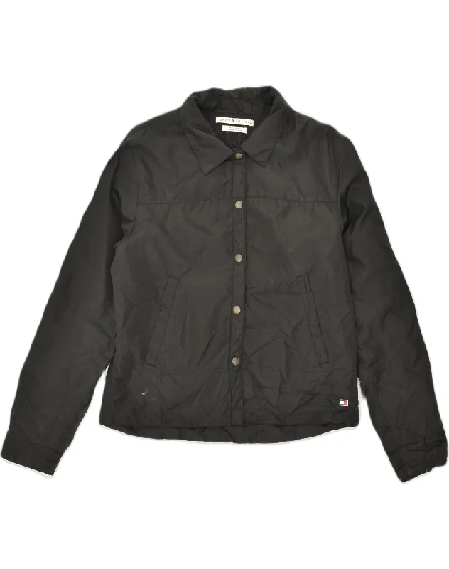 Women's Clothing Stores TOMMY HILFIGER Womens Padded Jacket UK 14 Medium Black Polyester Women's Clothing Stores TOMMY HILFIGER Womens Padded Jacket UK 14 Medium Black Polyester