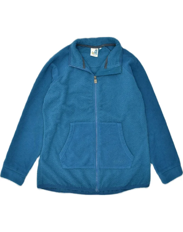 Women Wear Online WEIRD FISH Womens Fleece Jacket UK 14 Large Blue Polyester