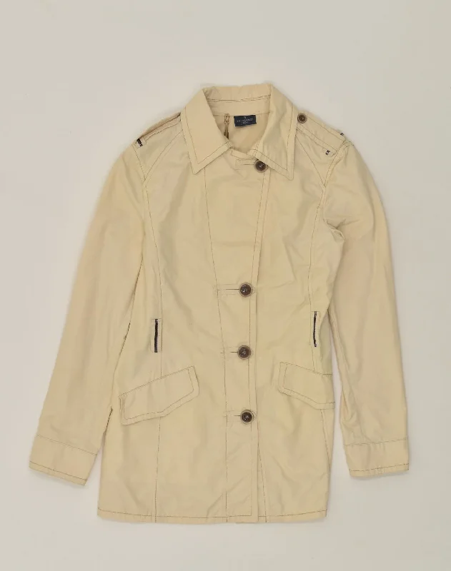 Affordable Fashion for Women TRUSSARDI JEANS Womens Military Jacket IT 44 Medium Beige Cotton Affordable Fashion for Women TRUSSARDI JEANS Womens Military Jacket IT 44 Medium Beige Cotton