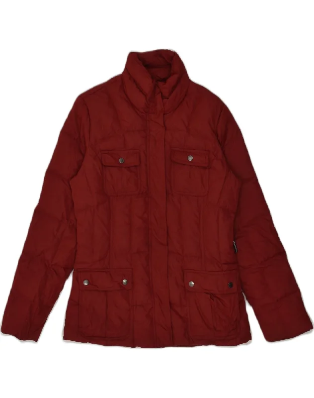 Women's Floral Print Outfit CALVIN KLEIN Womens Padded Jacket UK 10 Small Maroon Polyester Women's Floral Print Outfit CALVIN KLEIN Womens Padded Jacket UK 10 Small Maroon Polyester