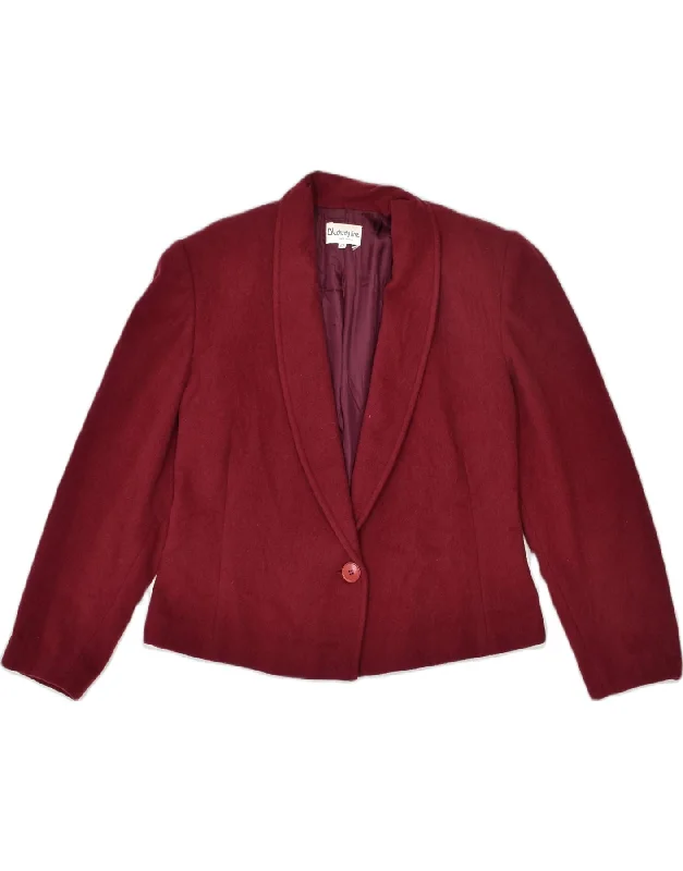 Women's Casual Wear Clothing VINTAGE Womens 1 Button Blazer Jacket IT 42 Medium Red Wool Women's Casual Wear Clothing VINTAGE Womens 1 Button Blazer Jacket IT 42 Medium Red Wool