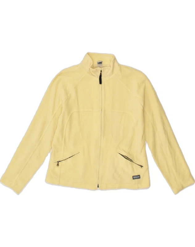 Women's Casual Apparel COLMAR Womens Fleece Jacket UK 18 XL Yellow Polyester