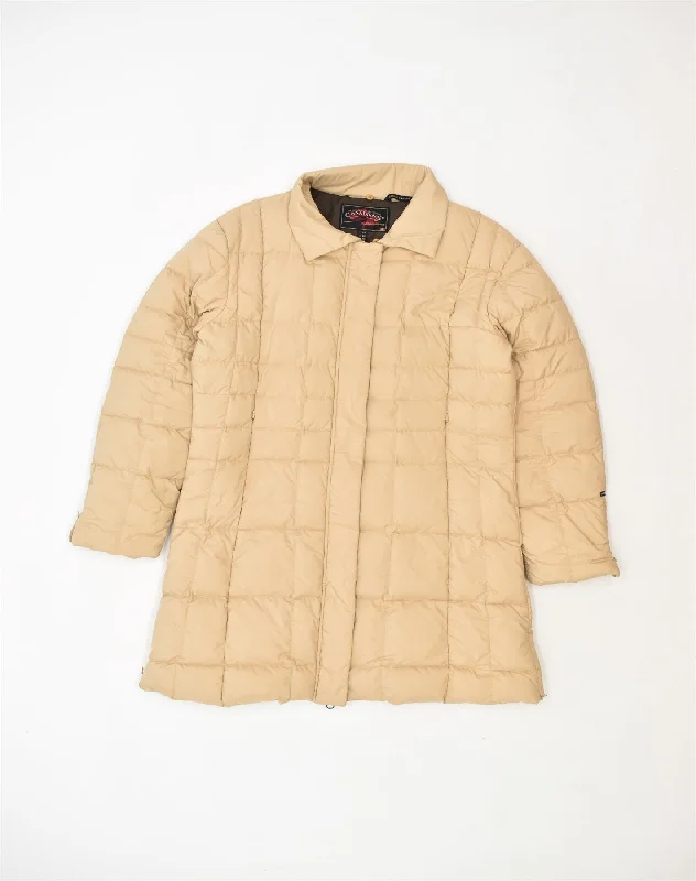 Clothing Store CANADIENS Womens Padded Coat It 46 Large Beige Polyester