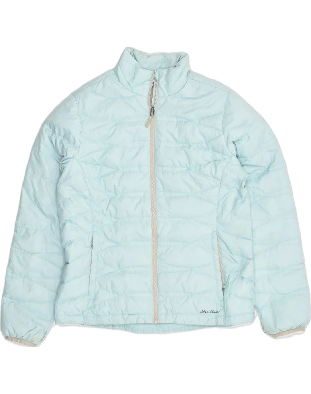 Big Sale Event EDDIE BAUER Womens Padded Jacket UK 16 Large Blue Nylon