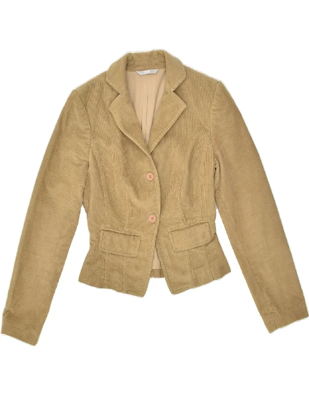 Stylish Outerwear Clothing For Women STEFANEL Womens 2 Button Corduroy Blazer Jacket IT 40 Small Beige Cotton Stylish Outerwear Clothing For Women STEFANEL Womens 2 Button Corduroy Blazer Jacket IT 40 Small Beige Cotton