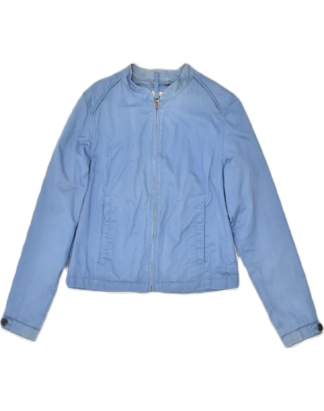Modern Women's Attire TIMBERLAND Womens Bomber Jacket UK 14 Medium Blue Cotton