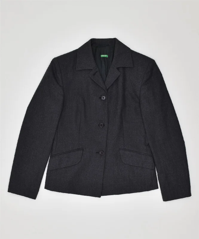 Clothing Online UNITED COLORS OF BENETTON Womens 4 Button Blazer Jacket IT 42 Medium Grey Clothing Online UNITED COLORS OF BENETTON Womens 4 Button Blazer Jacket IT 42 Medium Grey