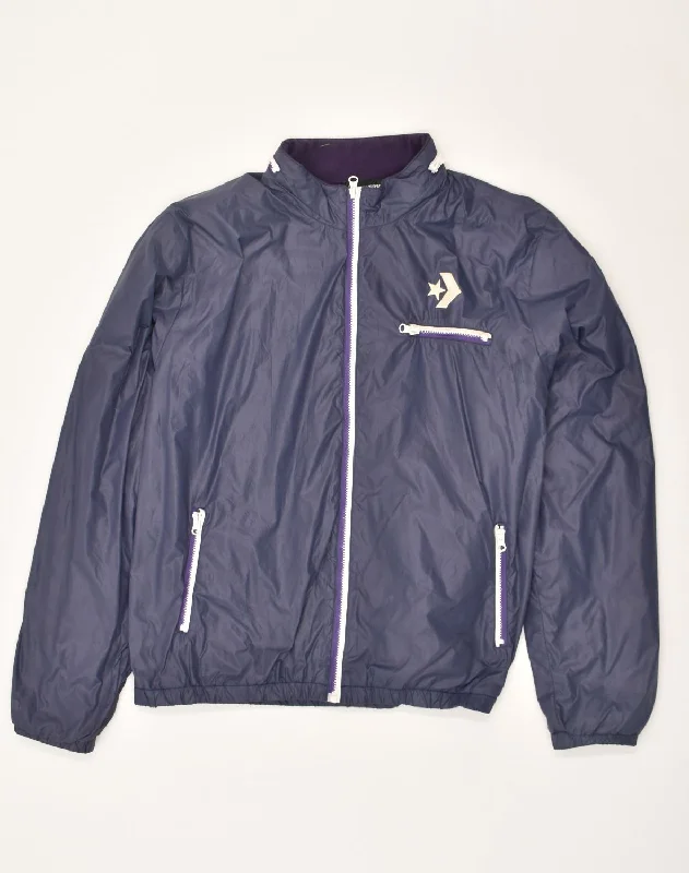 Casual Dresses for Women CONVERSE Womens Hooded Rain Jacket UK 18 XL Purple Nylon