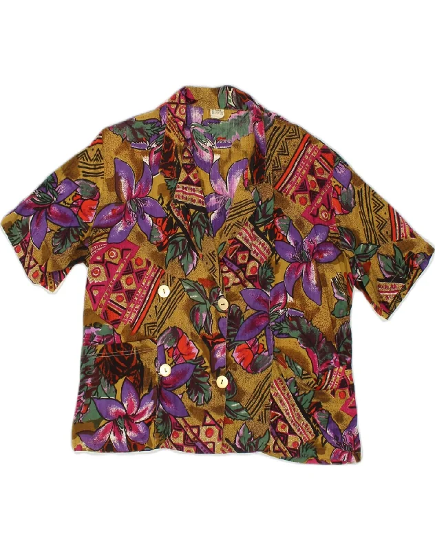 Plus Size Women's Fashion and Clothing VINTAGE Womens Short Sleeve Double Breasted Blazer Jacket EU 44/46 XL Multicoloured Plus Size Women's Fashion and Clothing VINTAGE Womens Short Sleeve Double Breasted Blazer Jacket EU 44/46 XL Multicoloured
