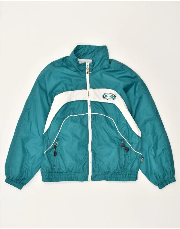 Modern Casual Clothing STARTER Womens Oversized Bomber Jacket UK 16 Large Turquoise Nylon Modern Casual Clothing STARTER Womens Oversized Bomber Jacket UK 16 Large Turquoise Nylon