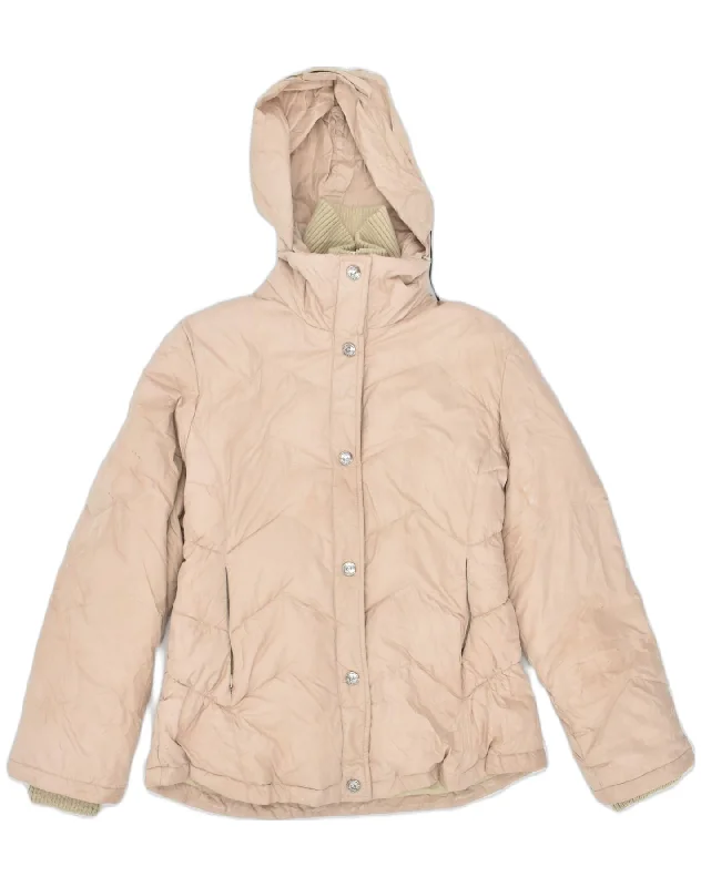 Casual Chic Women's Clothes RIFLE Womens Hooded Padded Jacket UK 10 Small Beige Nylon Casual Chic Women's Clothes RIFLE Womens Hooded Padded Jacket UK 10 Small Beige Nylon