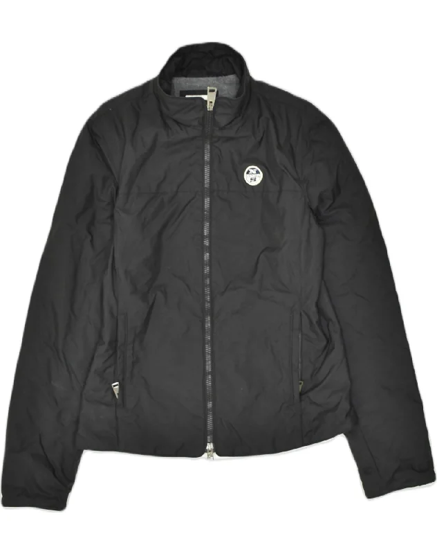 Women's Cozy Outfit For Lounging NORTH SAILS Womens Bomber Jacket UK 12 Medium Black Polyamide
