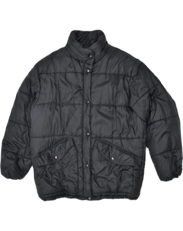 Chic Women's Attire BRUGI Womens Loose Fit Padded Jacket IT 48 Medium Black