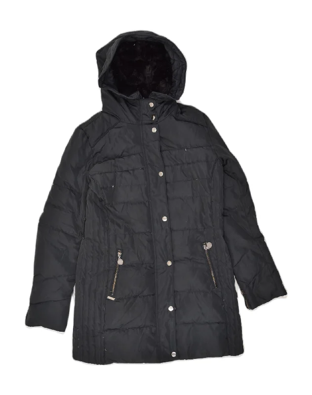 Women's Elegant Clothes PEPE JEANS Womens Hooded Padded Coat UK 10 Small Black Polyester Women's Elegant Clothes PEPE JEANS Womens Hooded Padded Coat UK 10 Small Black Polyester