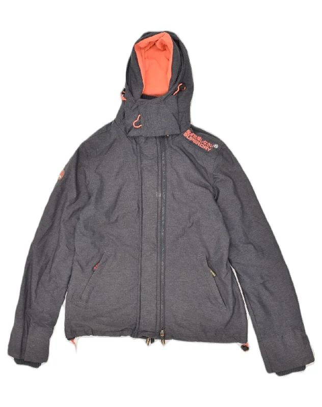 Women's Clothing Sets SUPERDRY Womens The Windcheater Hooded Windbreaker Jacket UK 14 Large Grey Women's Clothing Sets SUPERDRY Womens The Windcheater Hooded Windbreaker Jacket UK 14 Large Grey