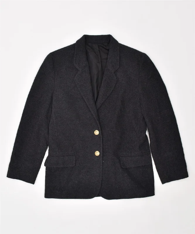 Women's Date Night Outfit VINTAGE Womens 2 Button Blazer Jacket IT 46 Large Black
