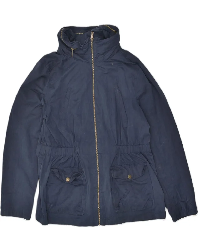 Women's High-Fashion Clothes FAT FACE Womens Rain Jacket UK 16 Large Navy Blue Polyester Women's High-Fashion Clothes FAT FACE Womens Rain Jacket UK 16 Large Navy Blue Polyester