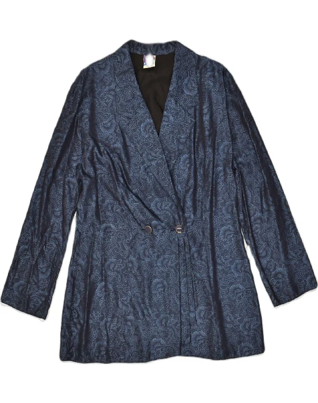 Women's Urban Clothing YESSICA Womens Double Breasted Blazer Jacket IT 44 Medium Blue Floral Women's Urban Clothing YESSICA Womens Double Breasted Blazer Jacket IT 44 Medium Blue Floral