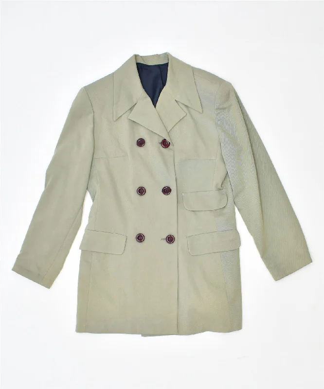 Outfits For Girls VINTAGE Womens Double Breasted Blazer Jacket IT 44 Medium Green