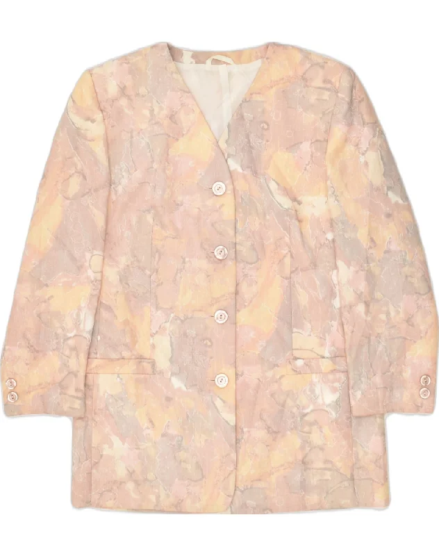 Affordable Online Boutique NINO Womens 4 Button Blazer Jacket EU 38 Medium Pink Polyester Affordable Online Boutique NINO Womens 4 Button Blazer Jacket EU 38 Medium Pink Polyester