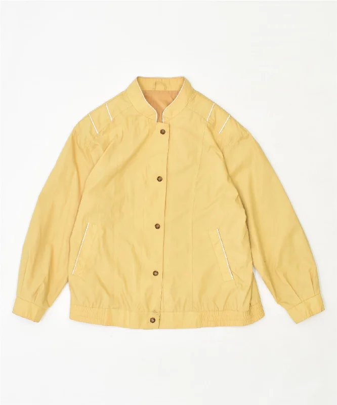 Fashion Women's Clothing C&A Womens Bomber Jacket EU 42 Large Yellow Polyester Vintage Fashion Women's Clothing C&A Womens Bomber Jacket EU 42 Large Yellow Polyester Vintage