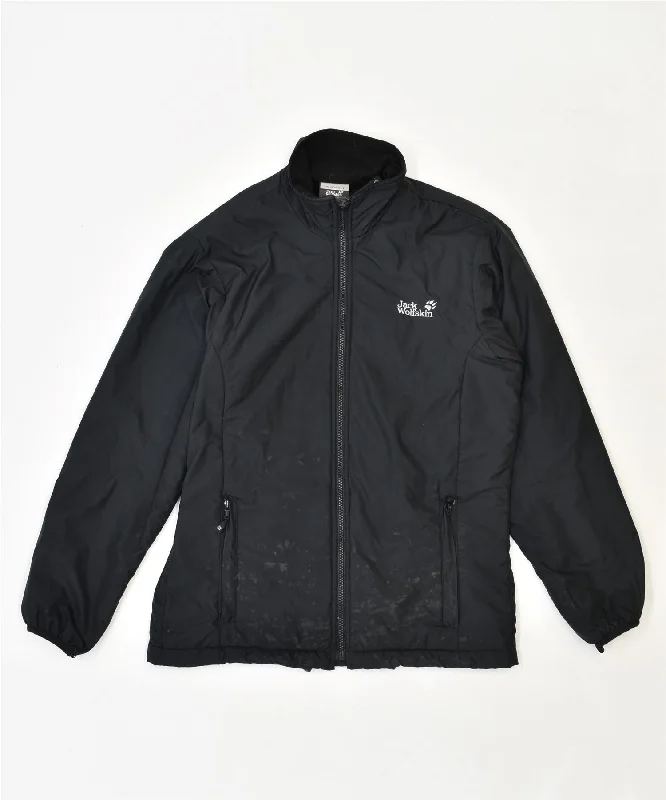 Women's Vacation Outfit JACK WOLFSKIN Womens Windbreaker Jacket UK 10 Small Black Polyester Women's Vacation Outfit JACK WOLFSKIN Womens Windbreaker Jacket UK 10 Small Black Polyester