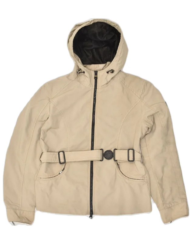 Affordable Women's Clothing Sale Online REFRIGIWEAR Womens Hooded Bomber Jacket UK 12 Medium Beige Polyester Affordable Women's Clothing Sale Online REFRIGIWEAR Womens Hooded Bomber Jacket UK 12 Medium Beige Polyester