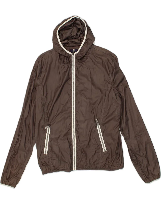 Modern Women's Attire BEST COMPANY Womens Hooded Rain Jacket UK 18 XL Brown Polyester Modern Women's Attire BEST COMPANY Womens Hooded Rain Jacket UK 18 XL Brown Polyester